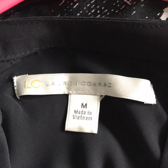 Black and white striped button down blouse - Picture 3 of 5